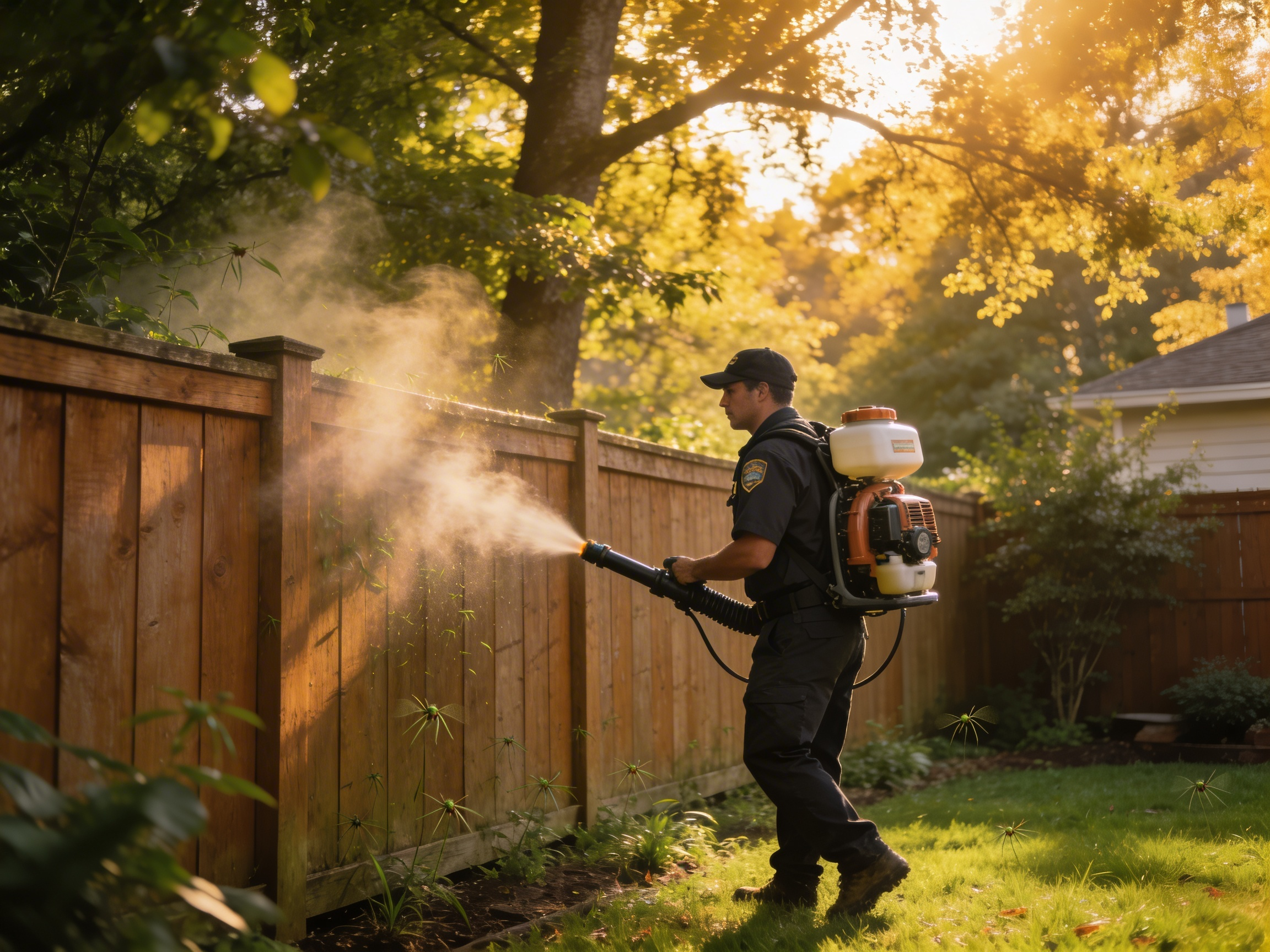 Mosquito barrier treatment